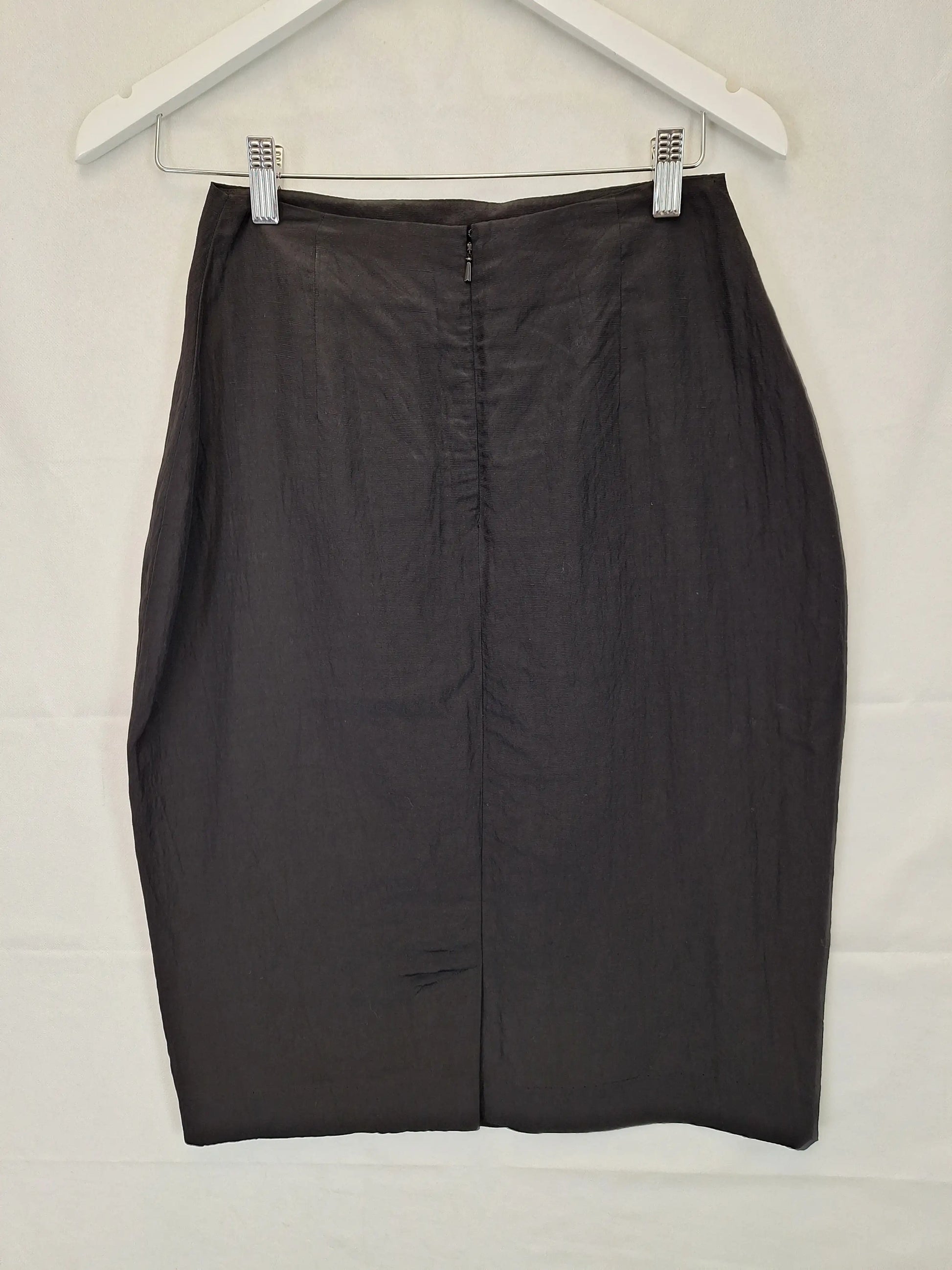 Alexander MQueen Classic Tailored Pencil Midi Skirt Size 8 by SwapUp-Online Second Hand Store-Online Thrift Store