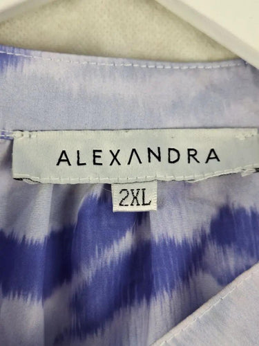 Alexandra Lilac Chicago Tie Dye Boxy Blouse Size XXL by SwapUp-Online Second Hand Store-Online Thrift Store