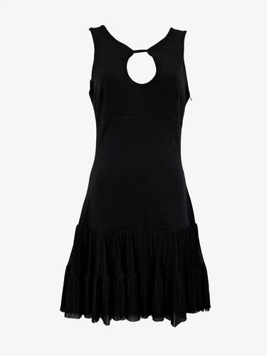 Aliuka Keyhole Mini Pleat Cocktail Mini Dress Size S by SwapUp-Online Second Hand Store-Online Thrift Store