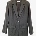All Things Golden Linen Blend Classic Long  Blazer Size S by SwapUp-Online Second Hand Store-Online Thrift Store