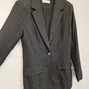 All Things Golden Linen Blend Classic Long  Blazer Size S by SwapUp-Online Second Hand Store-Online Thrift Store
