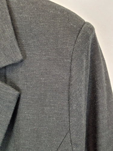 All Things Golden Linen Blend Classic Long  Blazer Size S by SwapUp-Online Second Hand Store-Online Thrift Store
