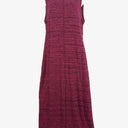 Alpha60 Fuchsia Pin Pleat Knit Maxi Dress Size S by SwapUp-Online Second Hand Store-Online Thrift Store