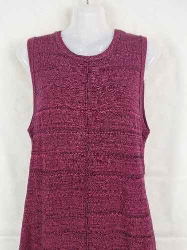 Alpha60 Fuchsia Pin Pleat Knit Maxi Dress Size S by SwapUp-Online Second Hand Store-Online Thrift Store