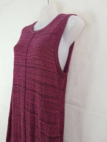 Alpha60 Fuchsia Pin Pleat Knit Maxi Dress Size S by SwapUp-Online Second Hand Store-Online Thrift Store