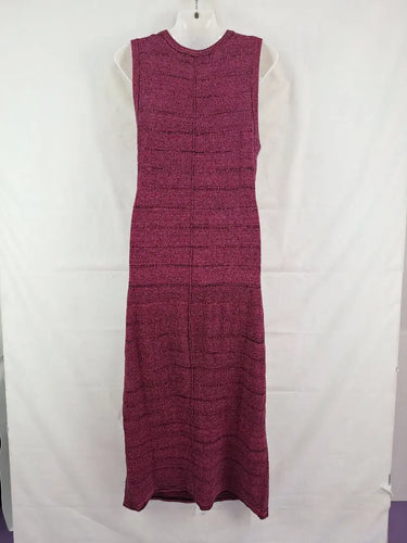 Alpha60 Fuchsia Pin Pleat Knit Maxi Dress Size S by SwapUp-Online Second Hand Store-Online Thrift Store