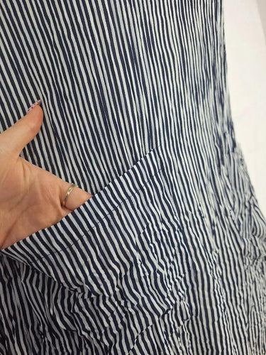 Alquema Striped Textured Shift Dress Size L by SwapUp-Online Second Hand Store-Online Thrift Store