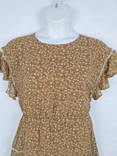 Amelius Broderie Trimmed Pretty Tiered MIdi Dress Size 12 by SwapUp-Online Second Hand Store-Online Thrift Store