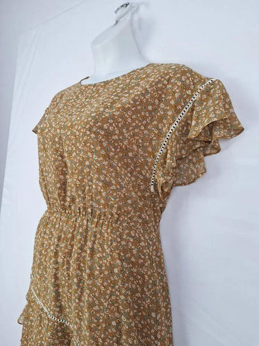 Amelius Broderie Trimmed Pretty Tiered MIdi Dress Size 12 by SwapUp-Online Second Hand Store-Online Thrift Store