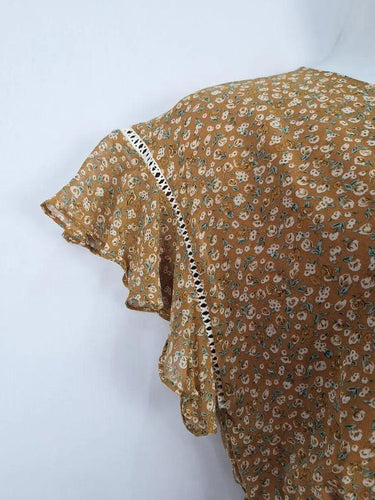 Amelius Broderie Trimmed Pretty Tiered MIdi Dress Size 12 by SwapUp-Online Second Hand Store-Online Thrift Store