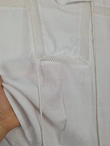 Amelius Lattice Detail Tied neck Top Size S by SwapUp-Online Second Hand Store-Online Thrift Store