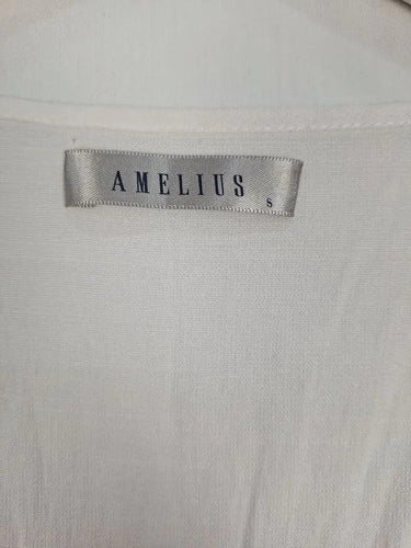 Amelius Lattice Detail Tied neck Top Size S by SwapUp-Online Second Hand Store-Online Thrift Store