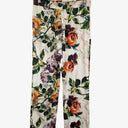 Andiamo Tapered Roses Elasticated Split Hem Pants Size 10 by SwapUp-Online Second Hand Store-Online Thrift Store