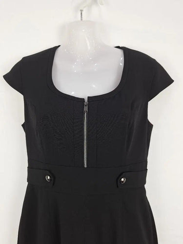 Andrew Marc Half Belted Zip Front Dress Size 4 by SwapUp-Online Second Hand Store-Online Thrift Store