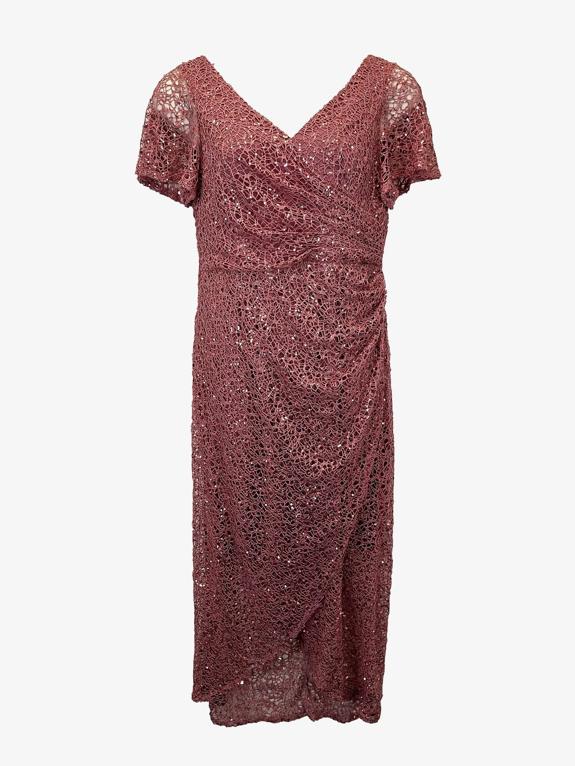 Second Take Sequin Maxi Dress - Rose Gold