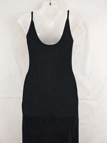 Anna Quan Knitted Flared Onyx Dress Size 8 by SwapUp-Online Second Hand Store-Online Thrift Store
