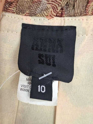 Anna Sui Silk Dainty Brown Skirt Size 10 by SwapUp-Online Second Hand Store-Online Thrift Store