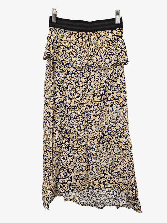 Antalya Peplum Printed Everyday Midi Skirt Size 6 by SwapUp-Online Second Hand Store-Online Thrift Store
