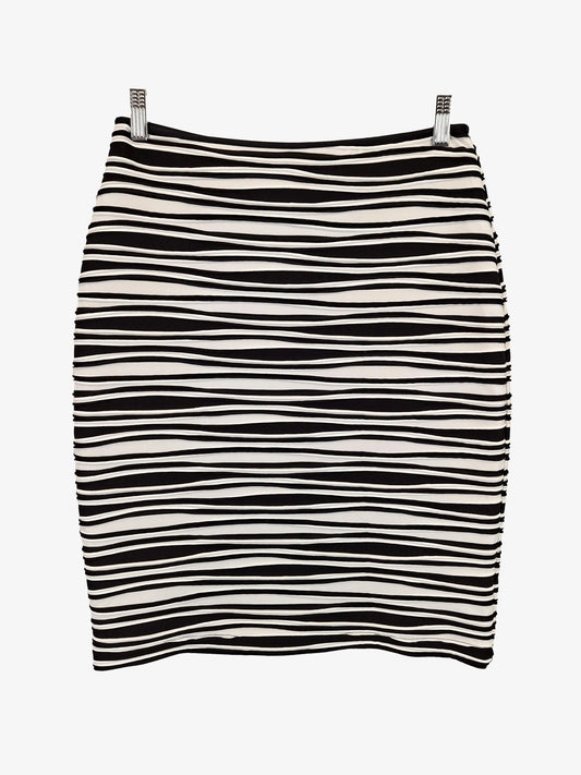 Anthea Crawford Striped Stretch Pencil Mini Skirt Size 10 by SwapUp-Online Second Hand Store-Online Thrift Store