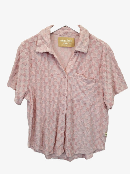 Araminta James Effortless Textured Holiday Set Shirt Size M by SwapUp-Online Second Hand Store-Online Thrift Store