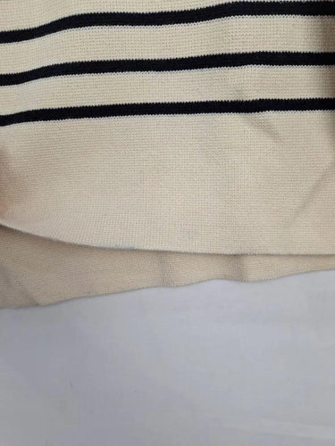 Arket Heavy Striped open Collar Jumper Size L by SwapUp-Online Second Hand Store-Online Thrift Store