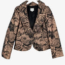 Armani Collezioni 80's Rose V Neck Blazer Size 8 by SwapUp-Online Second Hand Store-Online Thrift Store