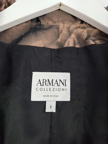 Armani Collezioni 80's Rose V Neck Blazer Size 8 by SwapUp-Online Second Hand Store-Online Thrift Store
