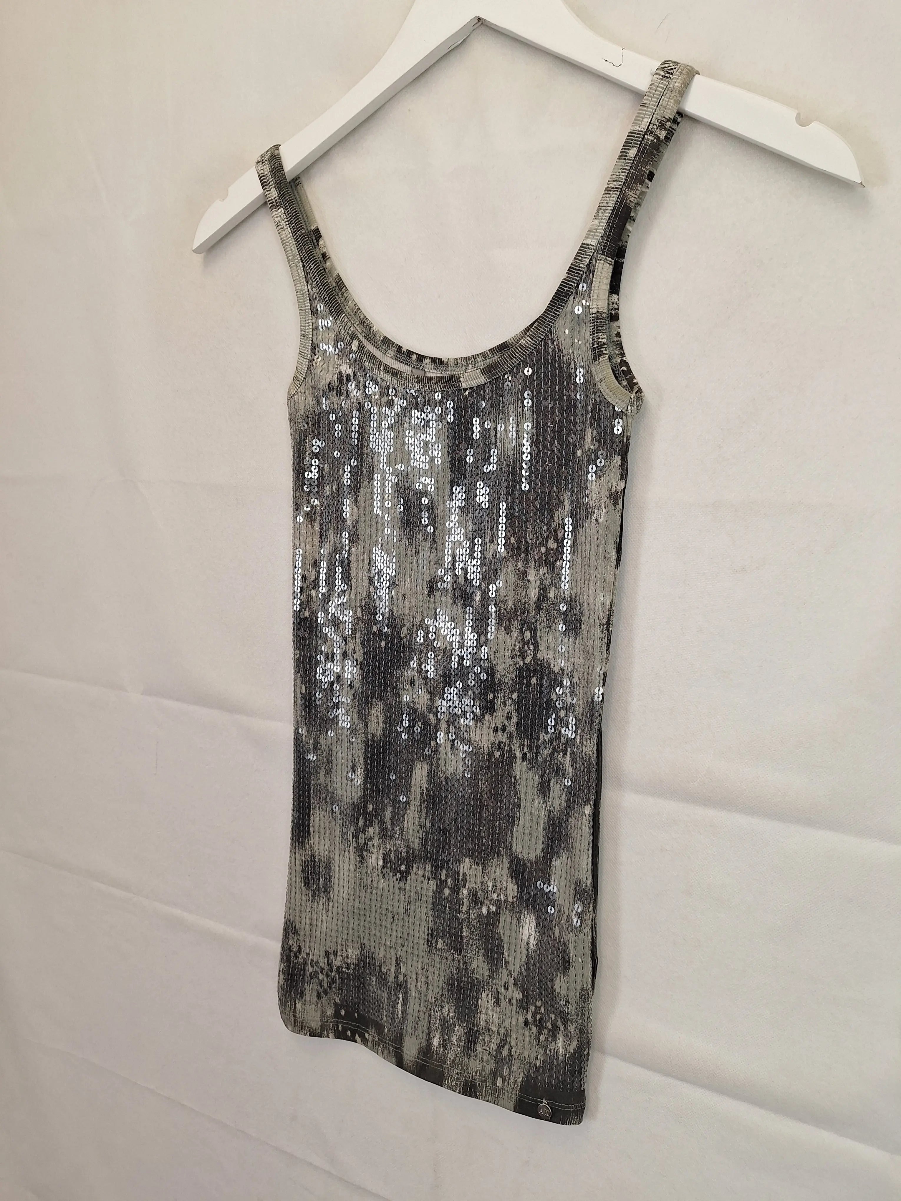 Armani Exchange Sequin Long Tank Top Size S SwapUp