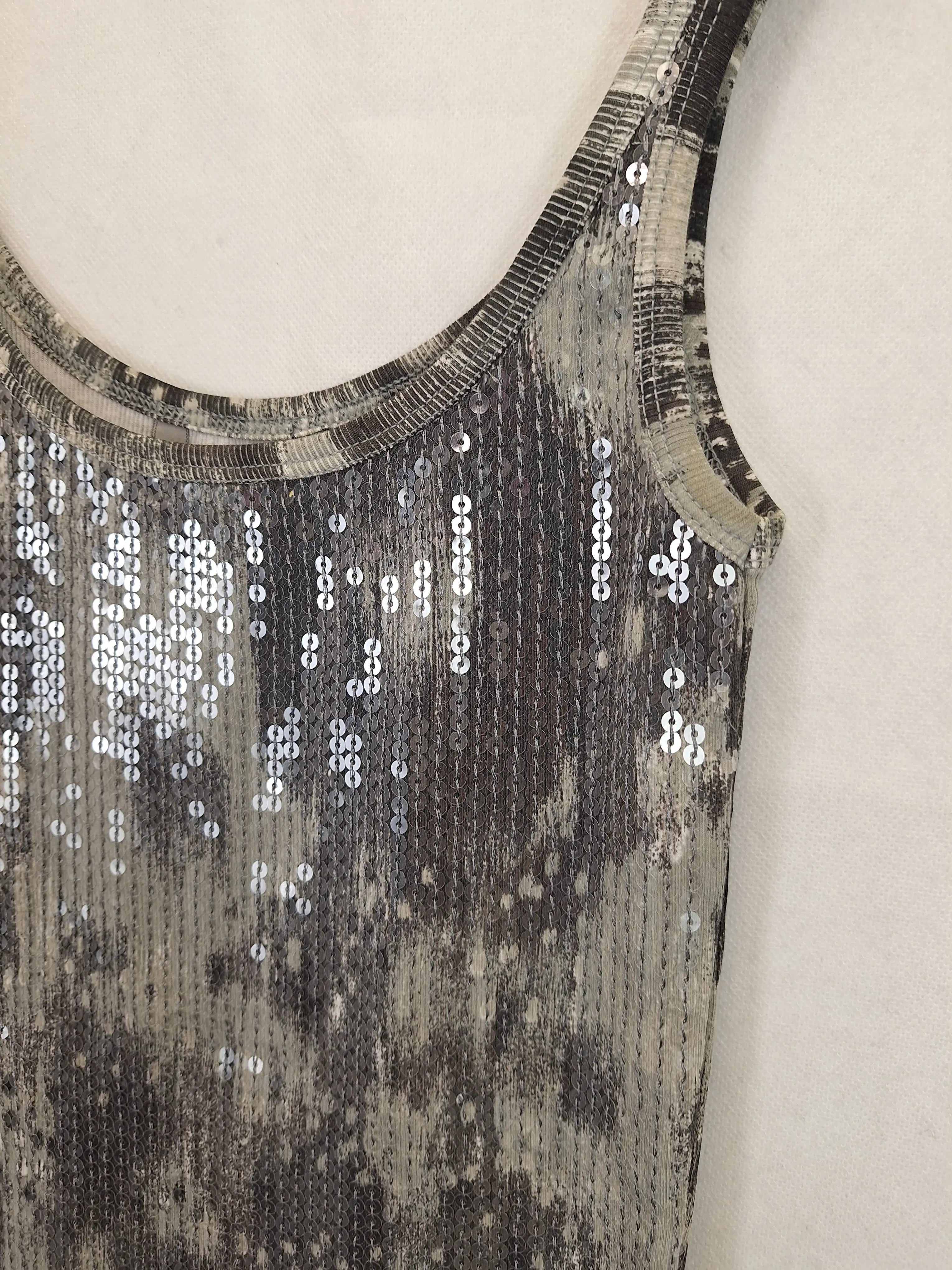 Armani Exchange Sequin Long Tank Top Size S SwapUp