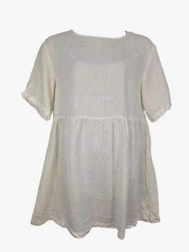 Assembly Label Light Casual Linen Smock Midi Dress Size 10 by SwapUp-Online Second Hand Store-Online Thrift Store