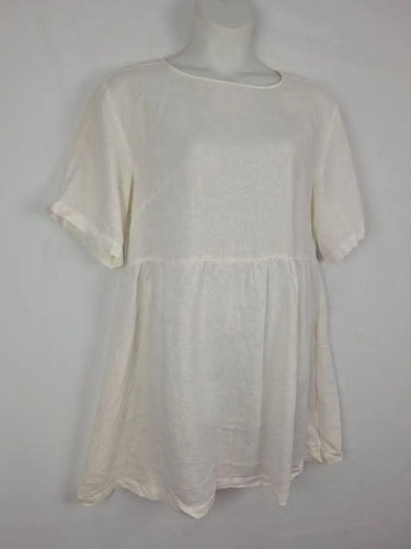 Assembly Label Light Casual Linen Smock Midi Dress Size 10 by SwapUp-Online Second Hand Store-Online Thrift Store