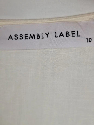 Assembly Label Light Casual Linen Smock Midi Dress Size 10 by SwapUp-Online Second Hand Store-Online Thrift Store