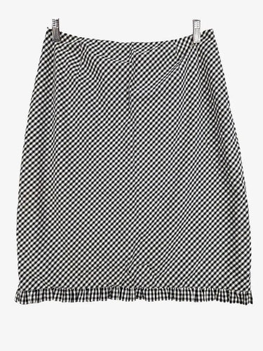 Assorted Brands Chequered Greyscale Skirt Size 16 by SwapUp-Online Second Hand Store-Online Thrift Store