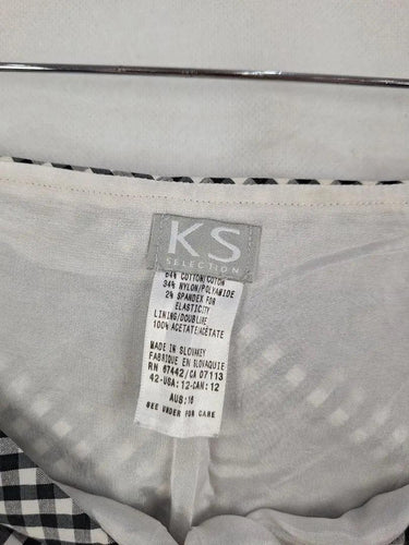 Assorted Brands Chequered Greyscale Skirt Size 16 by SwapUp-Online Second Hand Store-Online Thrift Store