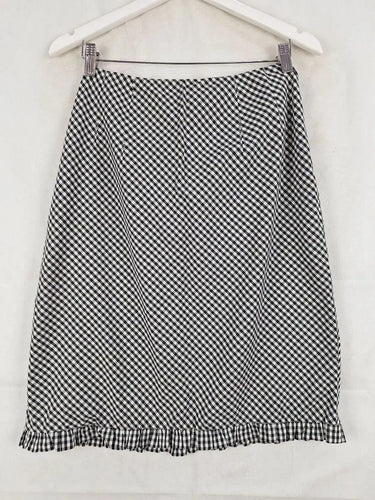 Assorted Brands Chequered Greyscale Skirt Size 16 by SwapUp-Online Second Hand Store-Online Thrift Store