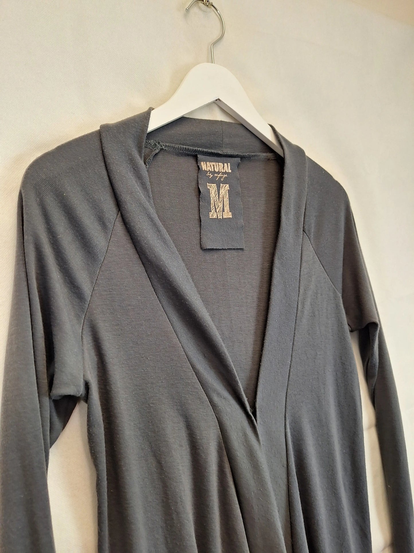 Assorted Brands Classic Stretch Charcoal Cardigan Size M by SwapUp-Online Second Hand Store-Online Thrift Store