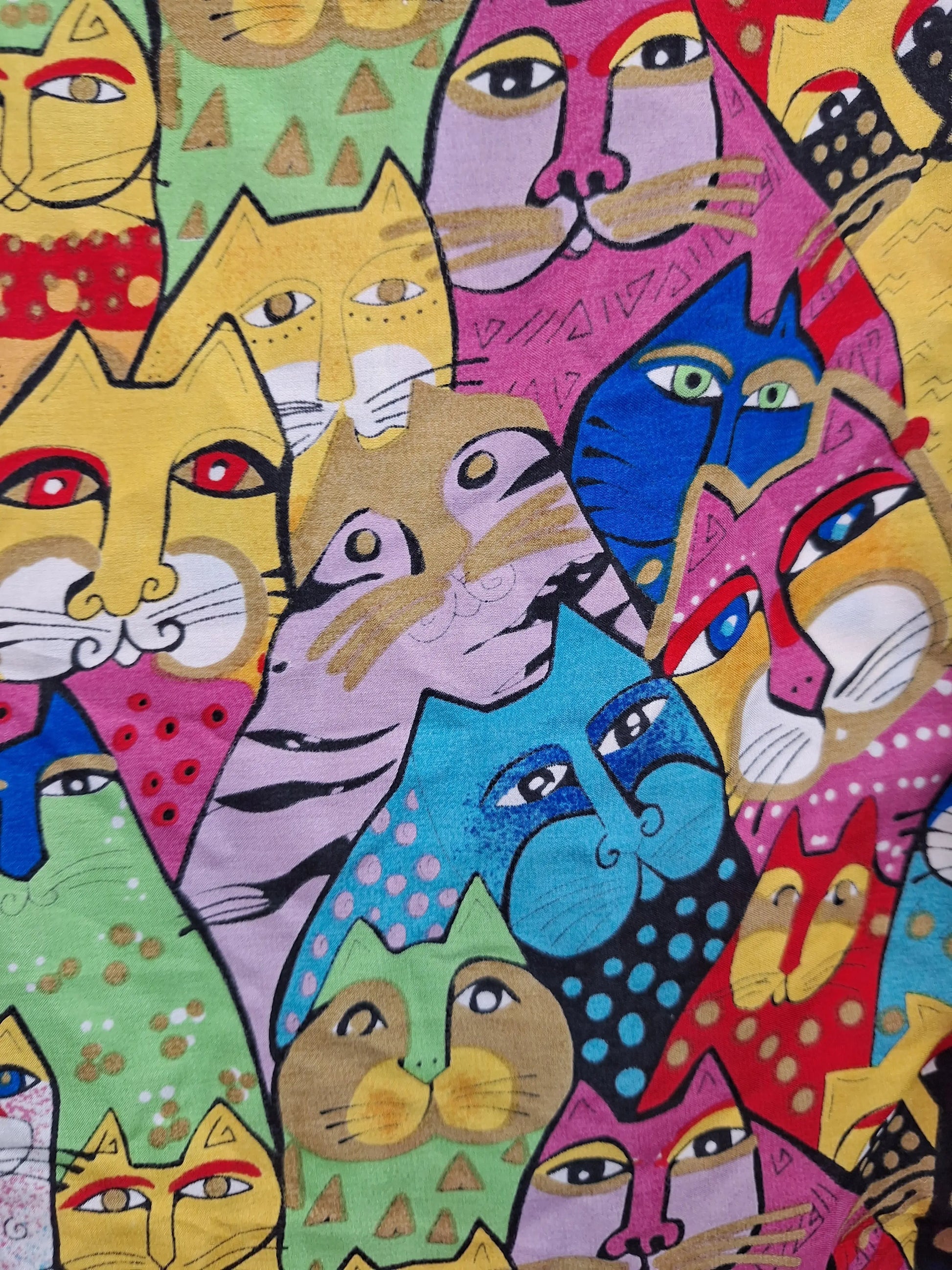 Assorted Brands Colourful Cat Scarf Size OSFA by SwapUp-Online Second Hand Store-Online Thrift Store