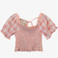 Assorted Brands Dainty Gingham Puff Sleeve Top Size 10 by SwapUp-Online Second Hand Store-Online Thrift Store