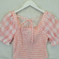 Assorted Brands Dainty Gingham Puff Sleeve Top Size 10 by SwapUp-Online Second Hand Store-Online Thrift Store