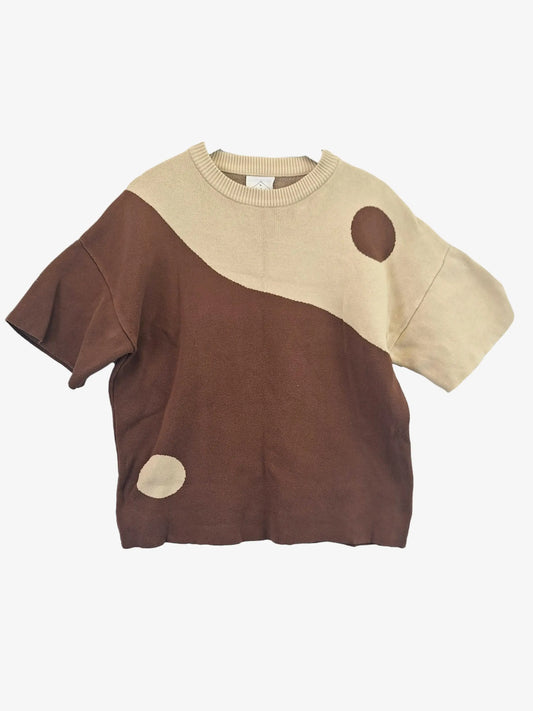 Assorted Brands Essential Caramel Yin And Yang T-shirt Size M by SwapUp-Online Second Hand Store-Online Thrift Store