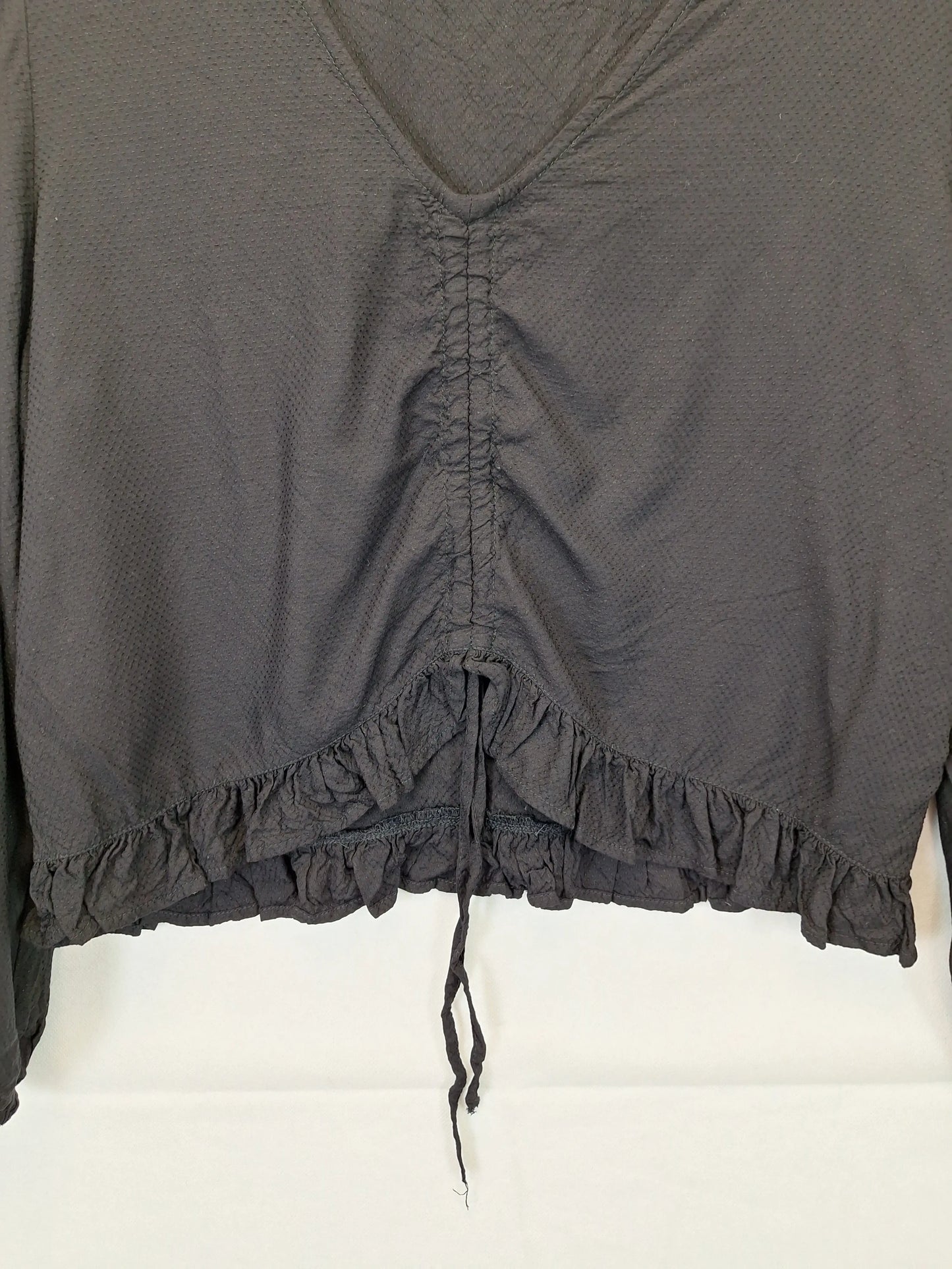 Assorted Brands Essential V Neck Ruched  Top Size M by SwapUp-Online Second Hand Store-Online Thrift Store