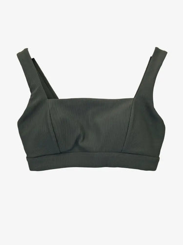Assorted Brands Forest Ribbed Square Neck Yoga Top Size S by SwapUp-Online Second Hand Store-Online Thrift Store