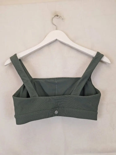 Assorted Brands Forest Ribbed Square Neck Yoga Top Size S by SwapUp-Online Second Hand Store-Online Thrift Store
