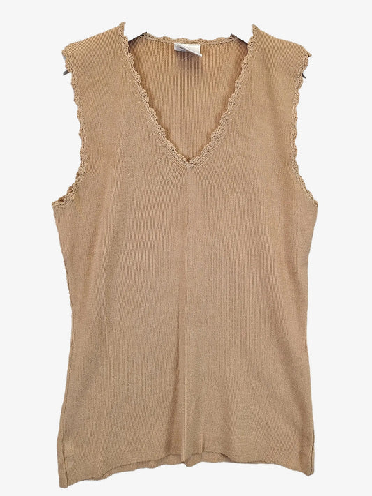 Assorted Brands Latte V Neck Tank Top Size L by SwapUp-Online Second Hand Store-Online Thrift Store