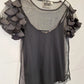 Assorted Brands Sheer Flutter Sleeve Top Size 12 by SwapUp-Online Second Hand Store-Online Thrift Store