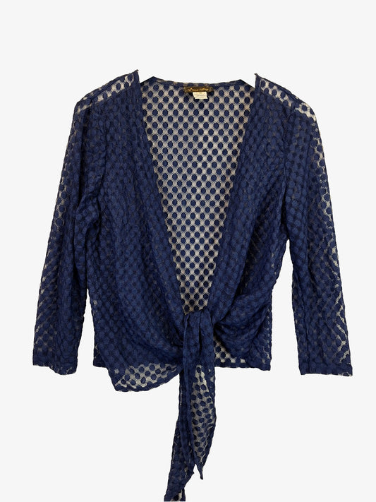 Assorted Brands Sheer Lace Tie Front Cardigan Size 16 by SwapUp-Online Second Hand Store-Online Thrift Store