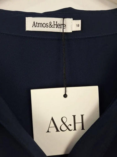Atmos & Here Classic Navy Allie Blouse Size 18 by SwapUp-Online Second Hand Store-Online Thrift Store