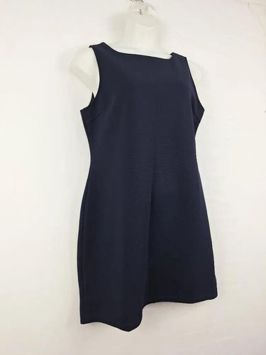 Atmos & Here Classic  Navy Textured Stretch Office Midi Dress Size 18 by SwapUp-Online Second Hand Store-Online Thrift Store