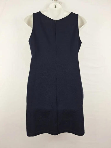 Atmos & Here Classic  Navy Textured Stretch Office Midi Dress Size 18 by SwapUp-Online Second Hand Store-Online Thrift Store