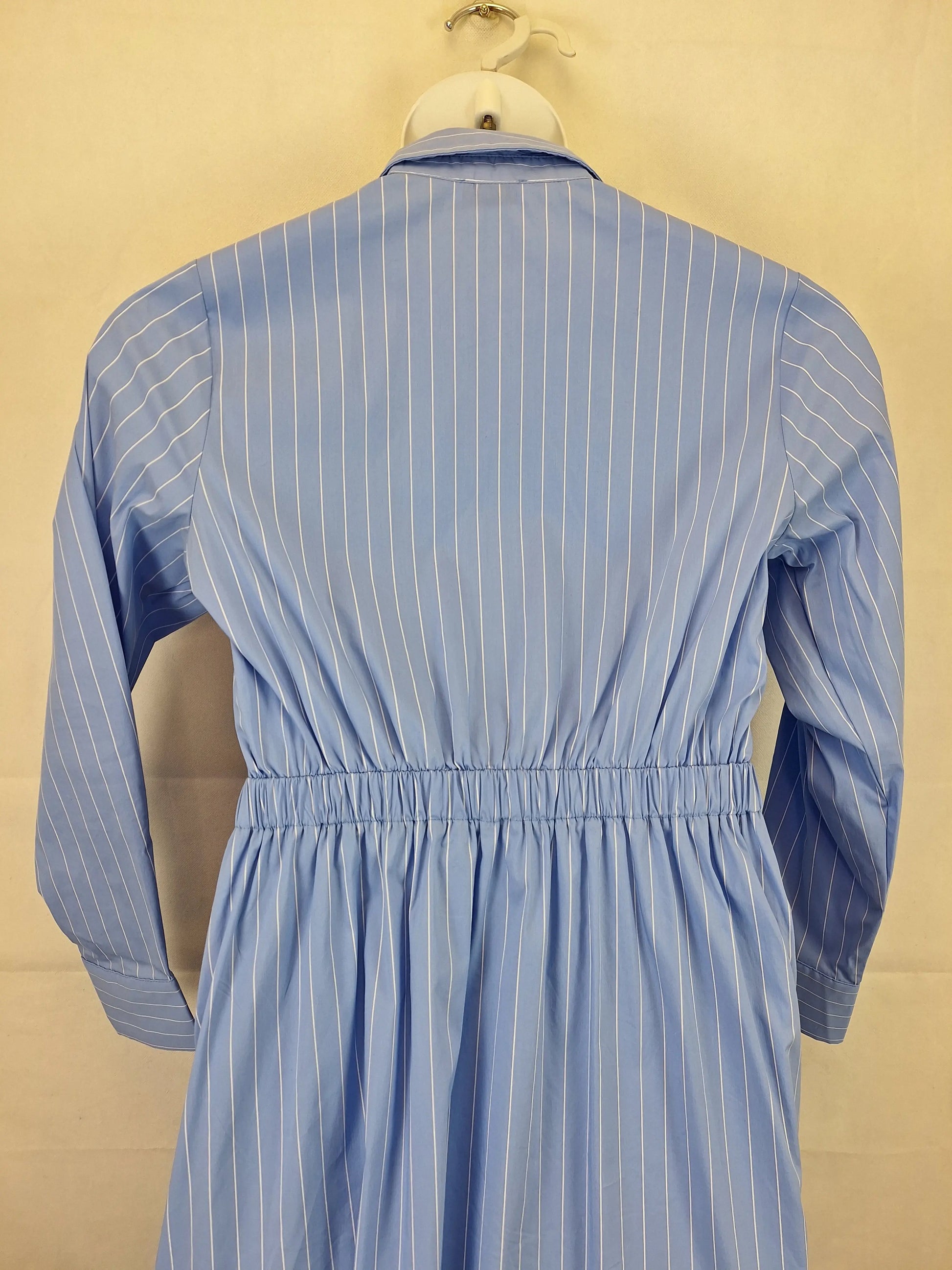 Atmos & Here Cornflour Blue Pinstripe Maxi Dress Size 12 by SwapUp-Online Second Hand Store-Online Thrift Store